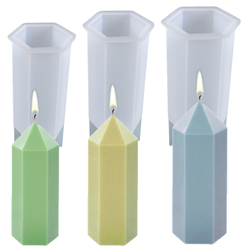 Soap Making Kit For Beginners - 3D Hexagonal Column Candle Molds Silicone