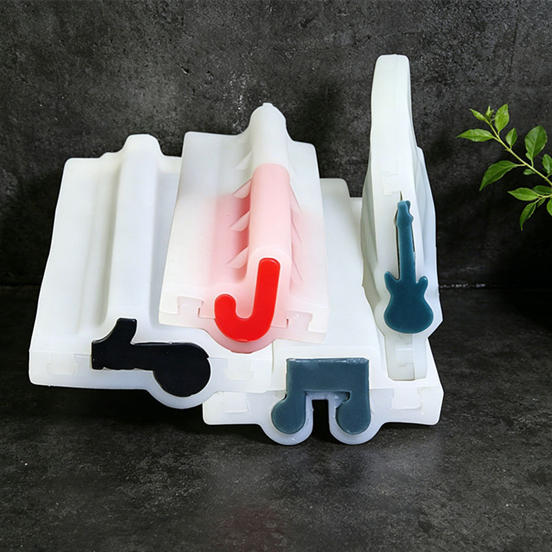 Soap Making Notes - Music Note Silicone Soap Mold, Guitar,
