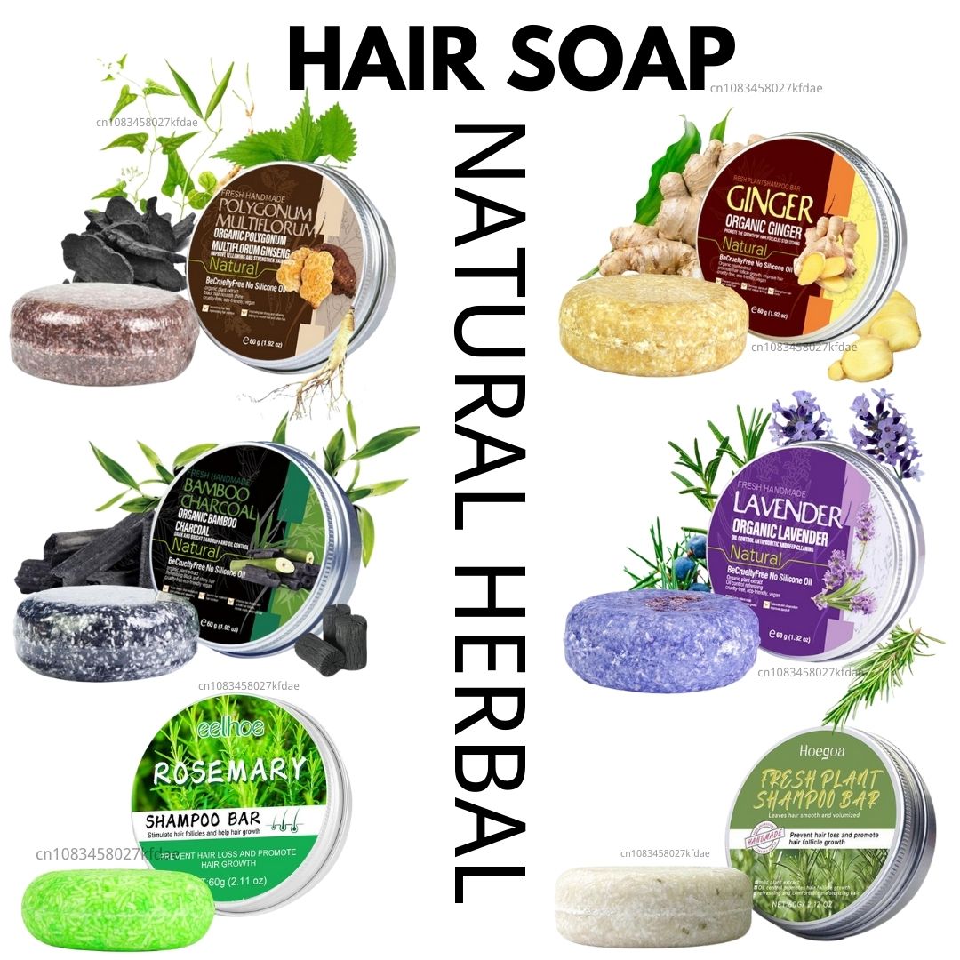 Castor Oil Soap - Rosemary Shampoo Soap Ginger/bamboo/lavender/Polygonum Multiflorum Deep