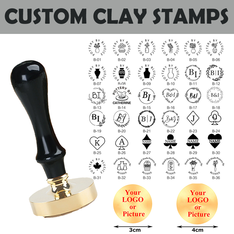 Soap Stamp Custom - DIY Custom Pottery Stamp for Clay