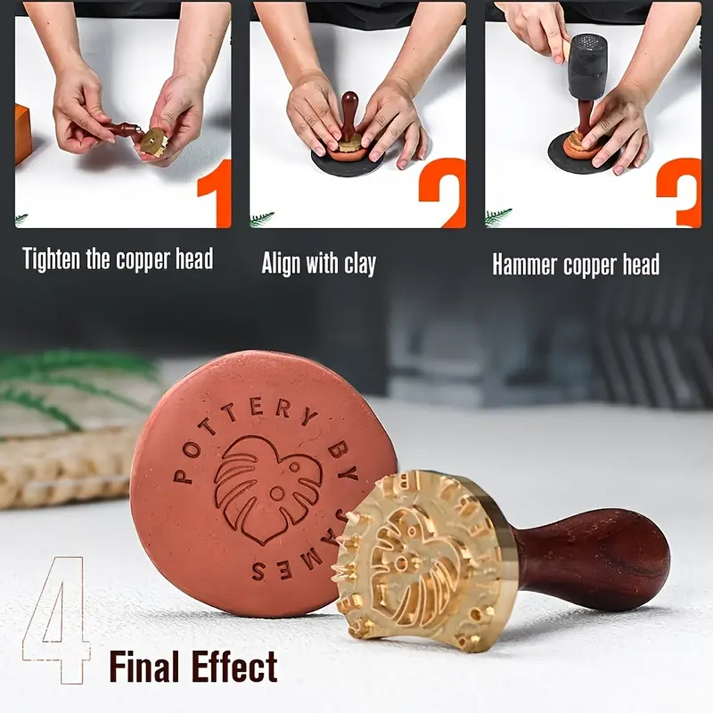 Custom Pottery Stamp for Clay  - Soap Stamp Custom ulasan dan harga