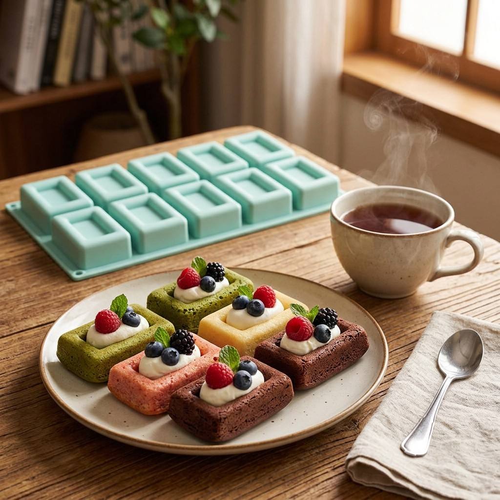 Non-stick 10-Hole Rectangle Si - Soap Making Accessories ulasan dan harga