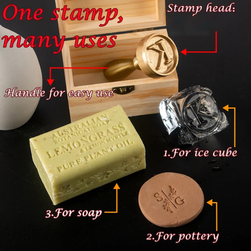 Custom Pottery Stamp Personali - Soap Stamp Custom ulasan dan harga