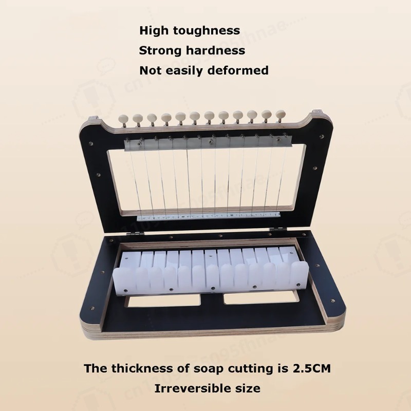Manual Bamboo Soap Slicer with - Soap Cutter Wire ulasan dan harga