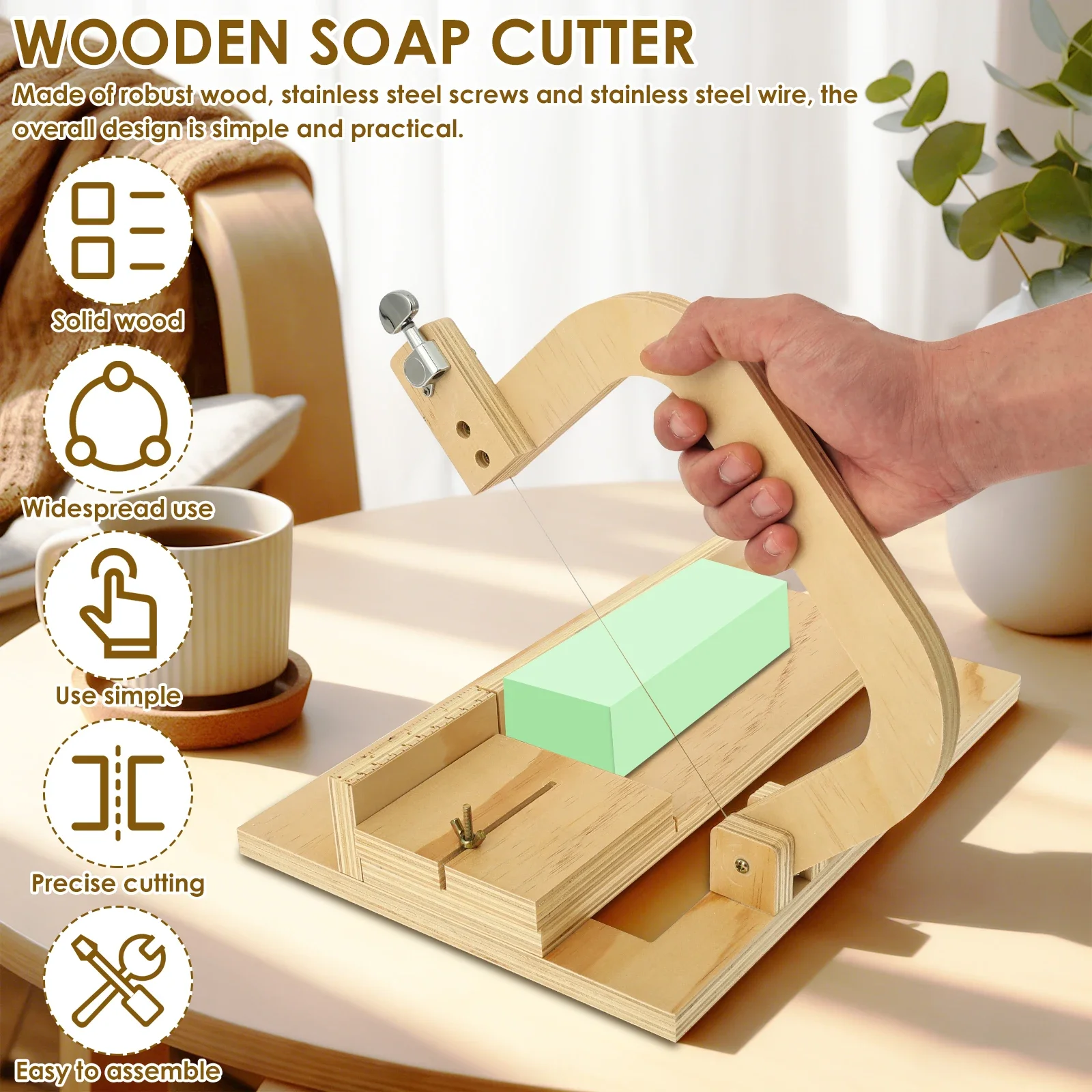 Wooden Soap Cutter Professiona - Soap Cutter Wire ulasan dan harga