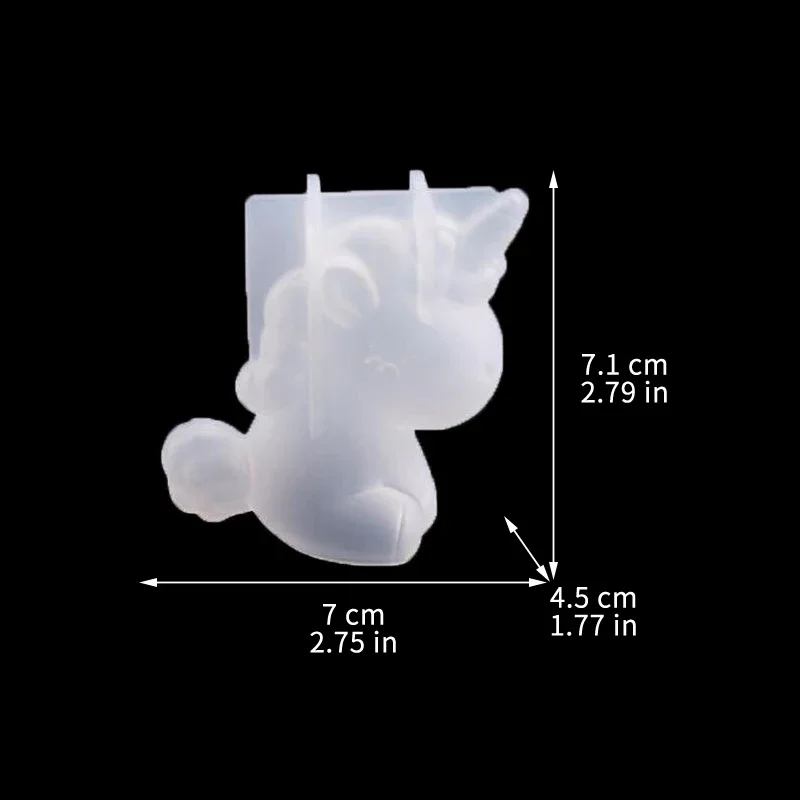 3D Geometric Silicone Unicorn  - Soap Making Accessories ulasan dan harga