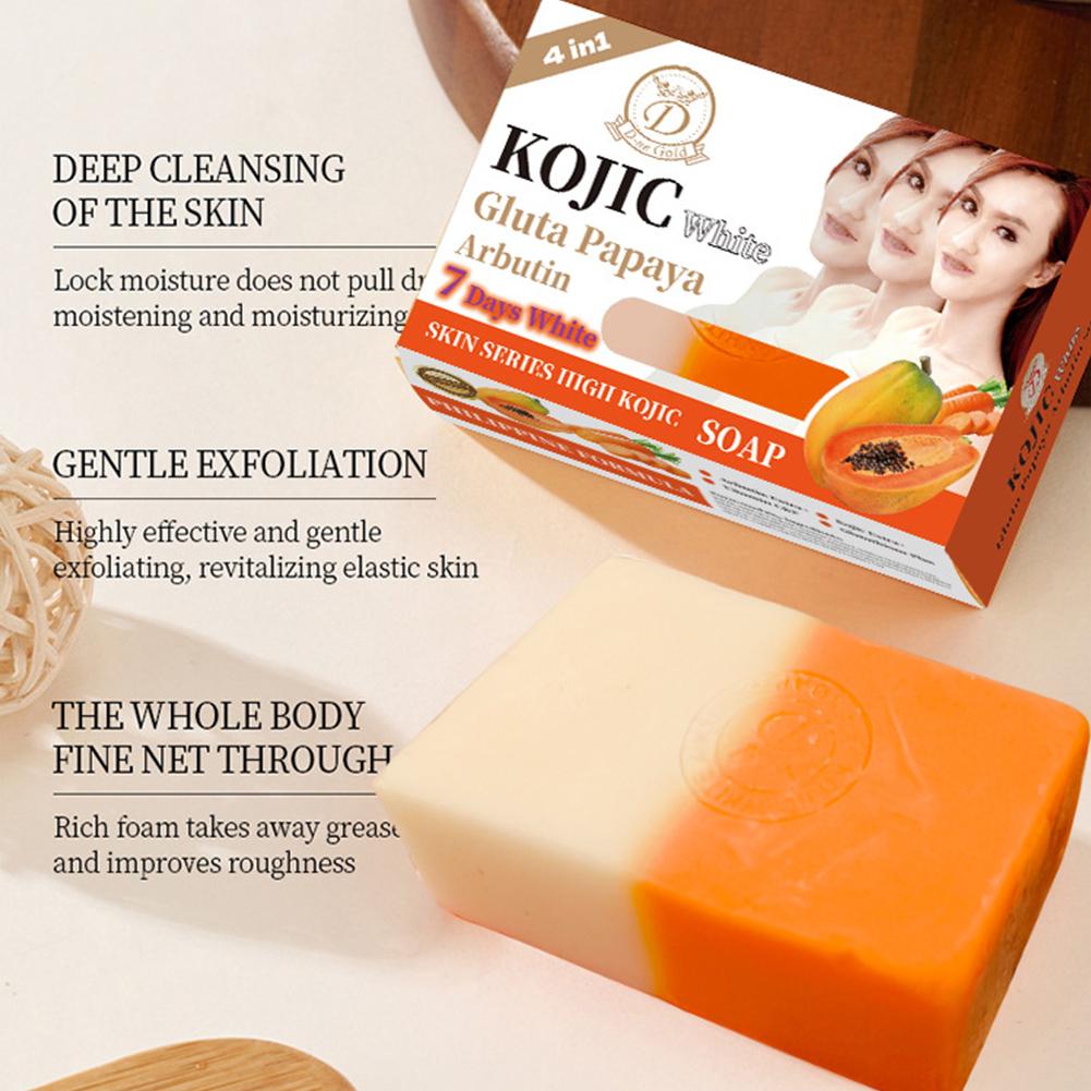 160g Papaya Kojic Acid Essenti - Castor Oil Soap ulasan dan harga