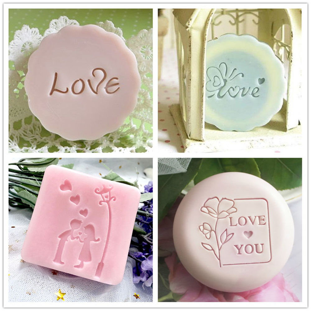 LOVE Word Valentine's Day Flow - Soap Stamp Custom ulasan dan harga