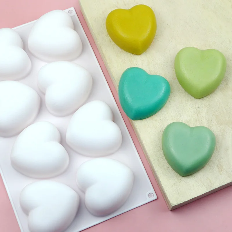 Love Heart Silicone Soap Mold  - Soap Making Accessories ulasan dan harga