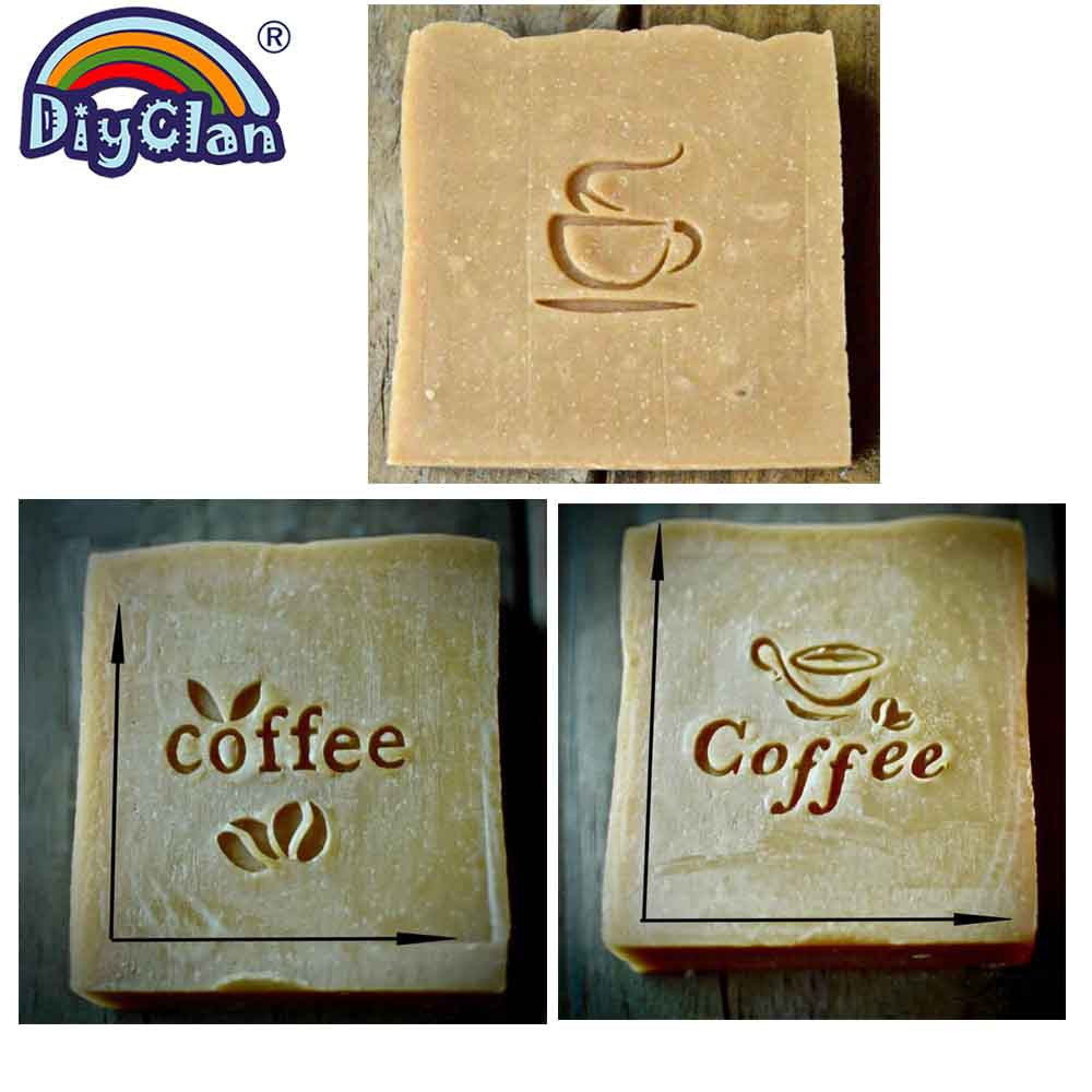 Coffee Bean Pattern Handmade S - Soap Stamp Custom ulasan dan harga
