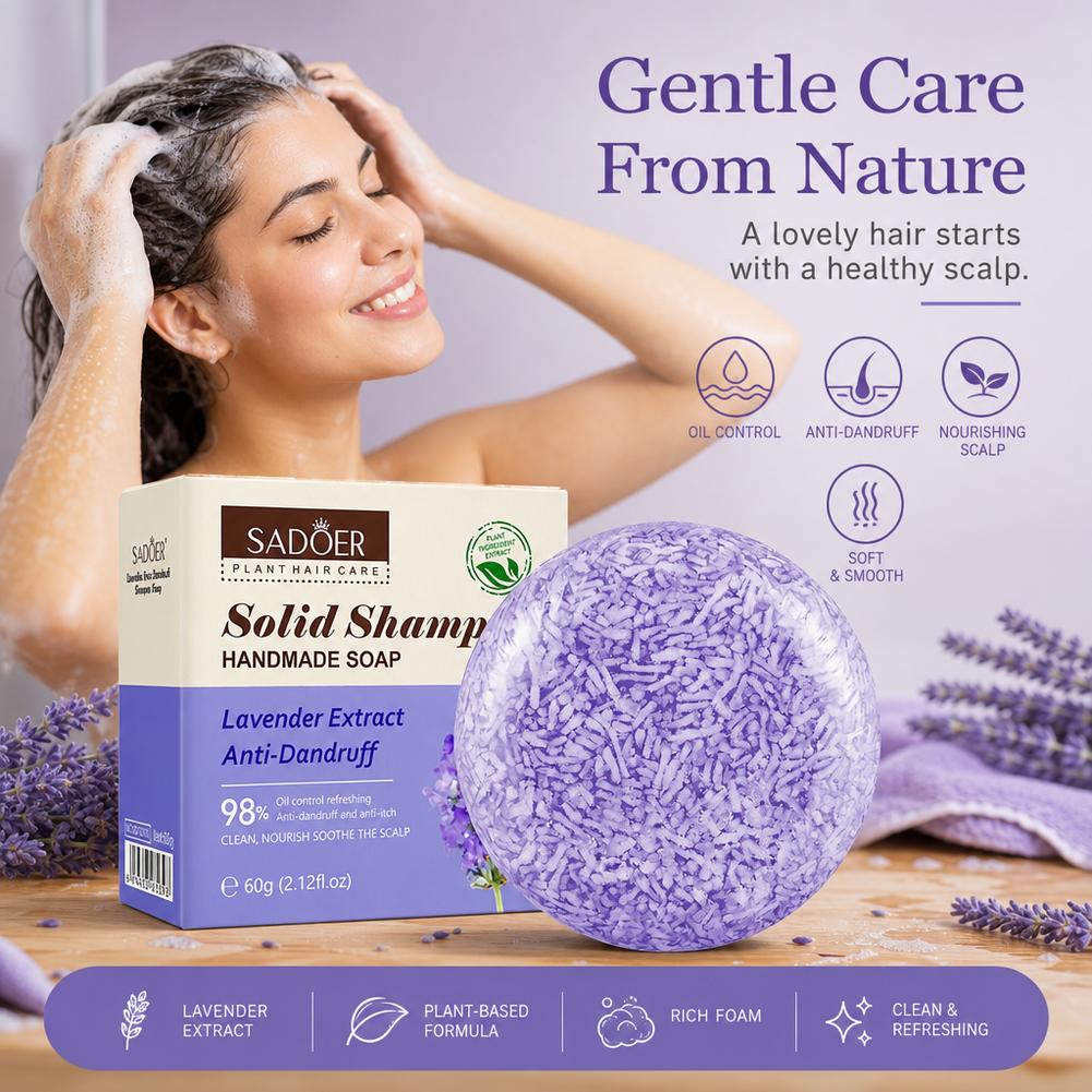 SADOER Lavender Hair Soap Soli - Castor Oil Soap ulasan dan harga