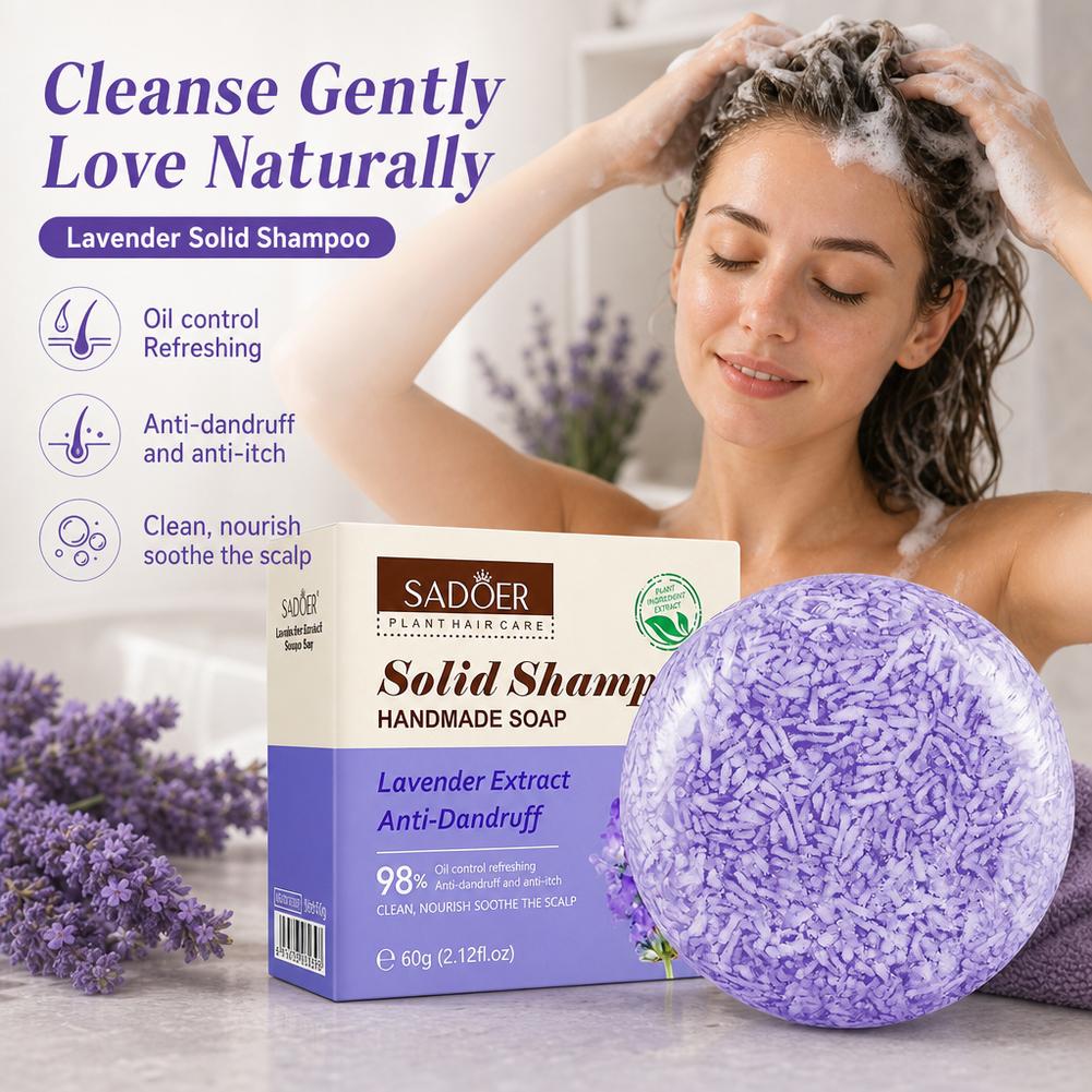SADOER Lavender Hair Soap Soli - Castor Oil Soap ulasan dan harga