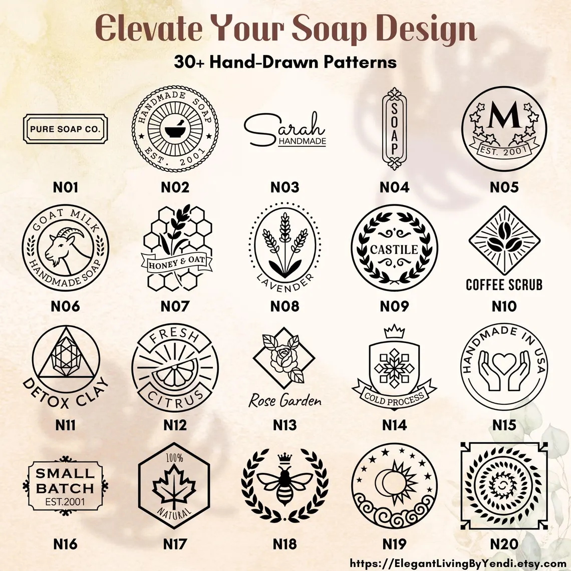 Custom Pottery Stamp for Clay  - Soap Stamp Custom ulasan dan harga