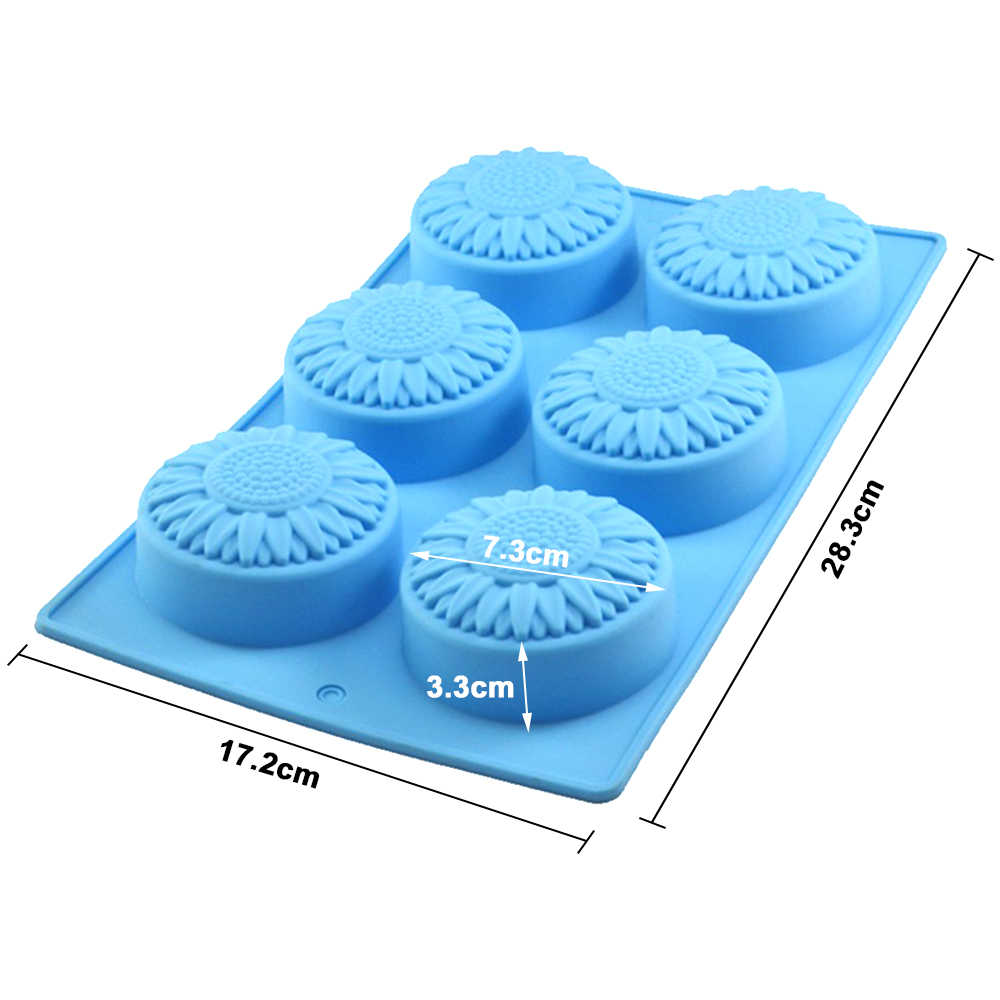 6 Cavity Silicone molds Flower - Soap Making Kit For Beginners ulasan dan harga