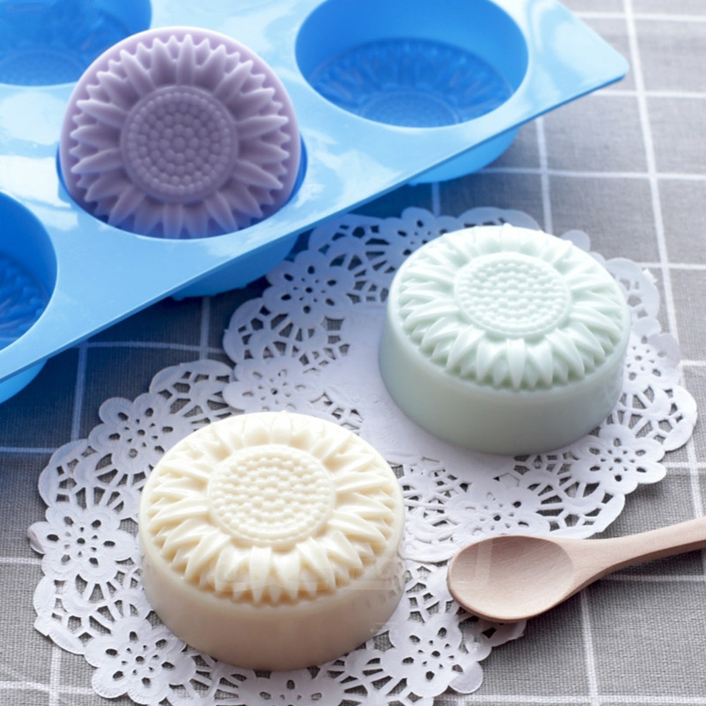 6 Cavity Silicone molds Flower - Soap Making Kit For Beginners ulasan dan harga