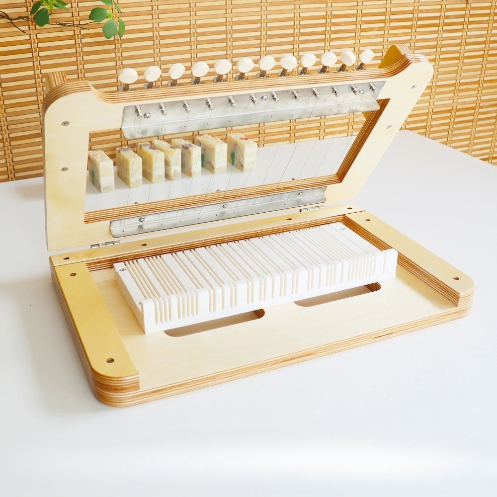 Manual Bamboo Soap Slicer with - Soap Cutter Wire ulasan dan harga