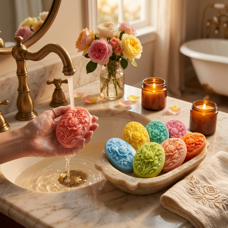 4 Silicone mold with flower sh - Soap Making Accessories ulasan dan harga