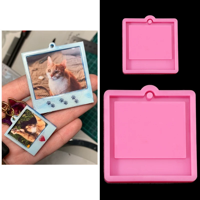 Photo Frame Epoxy Resin Keycha - Soap Making Accessories ulasan dan harga