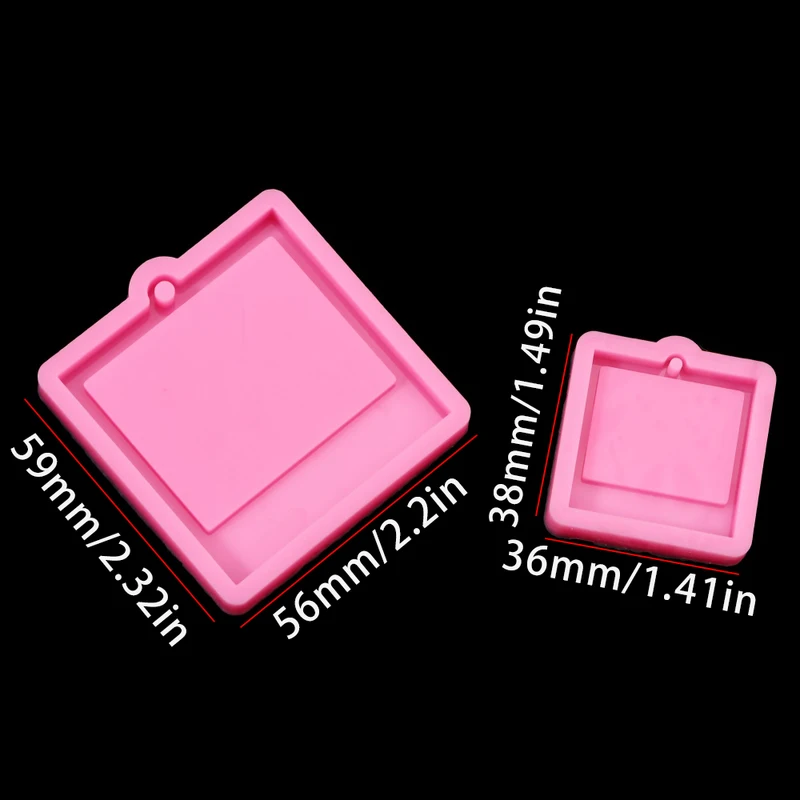 Photo Frame Epoxy Resin Keycha - Soap Making Accessories ulasan dan harga