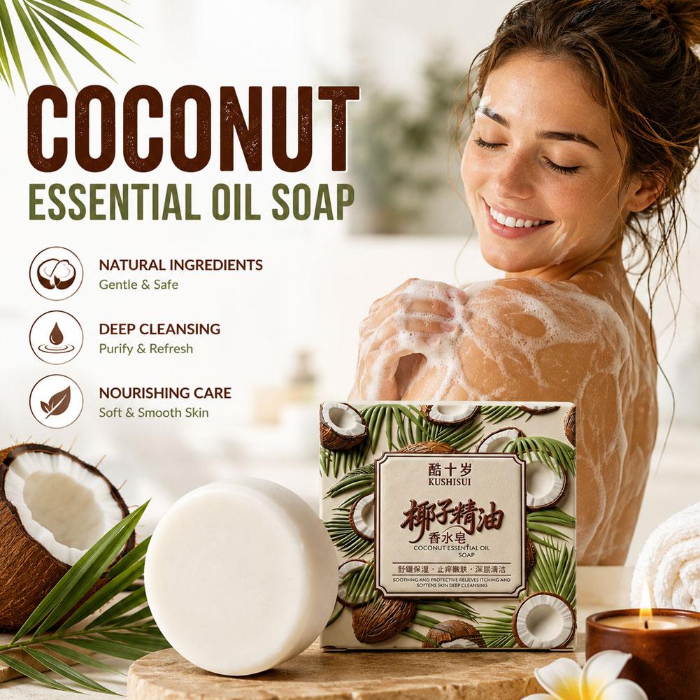 70g Coconut Essential Oil Perf - Castor Oil Soap ulasan dan harga